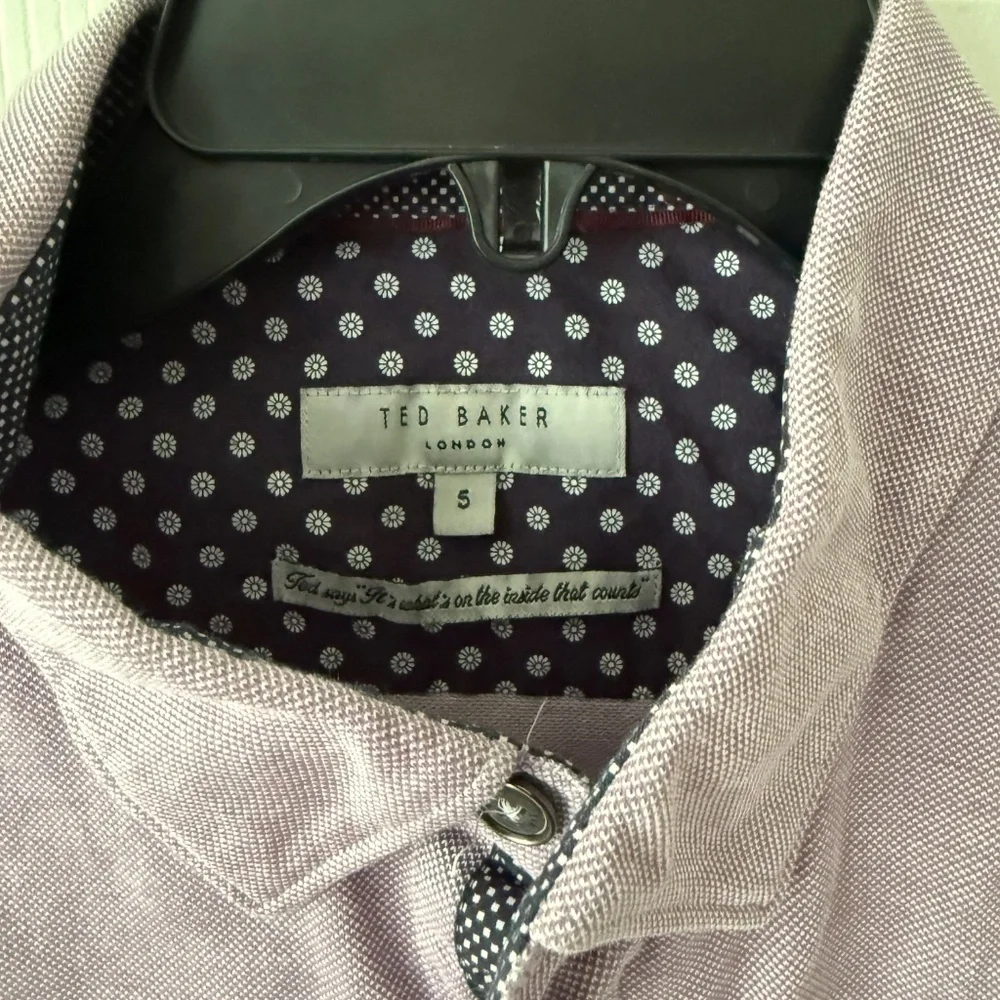 Ted Baker Chambray-style Cameron-cuff Button Down Size 5 - Picture 3 of 5
